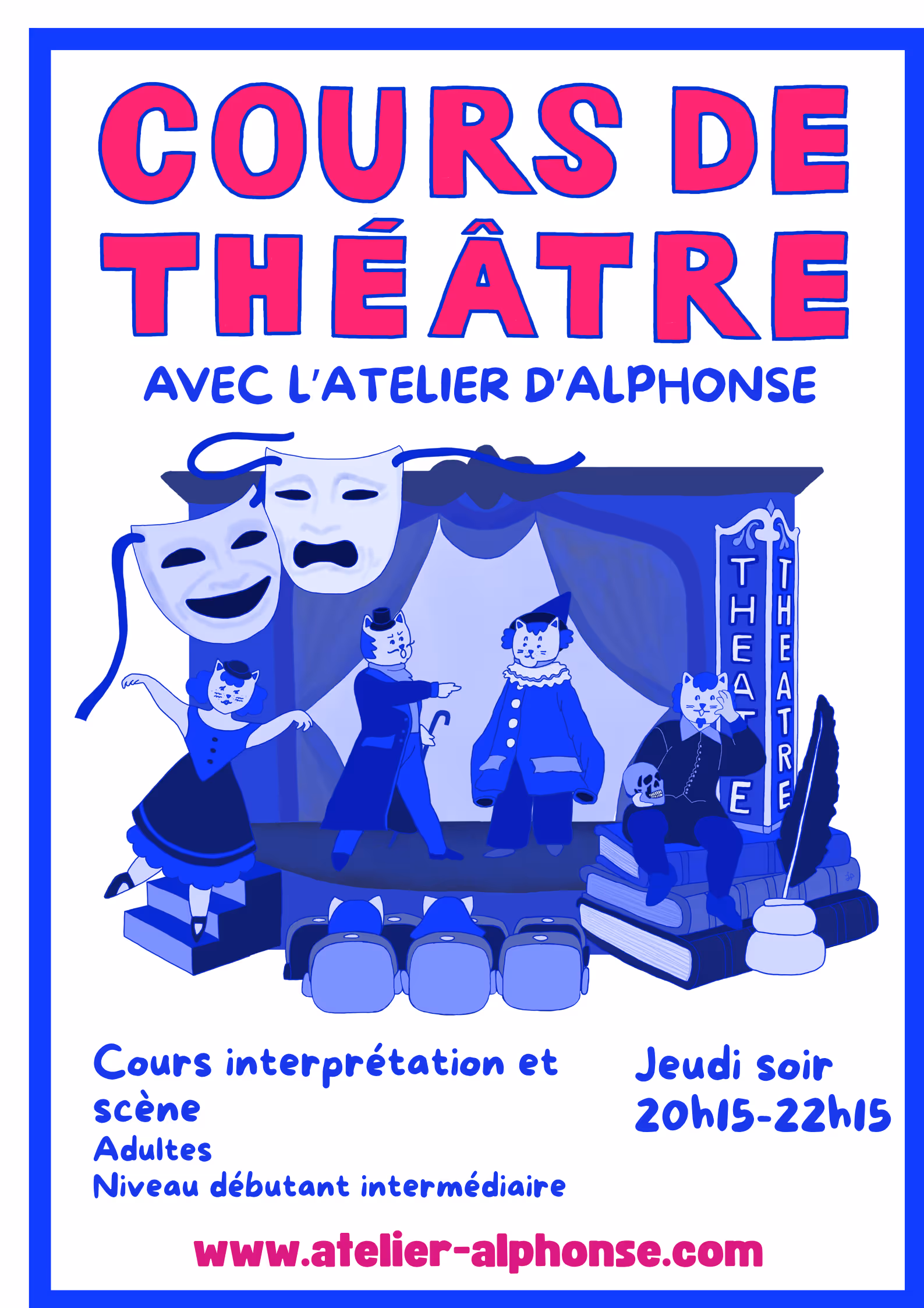 Affiche Théâtre — L'Atelier D'Alphonse