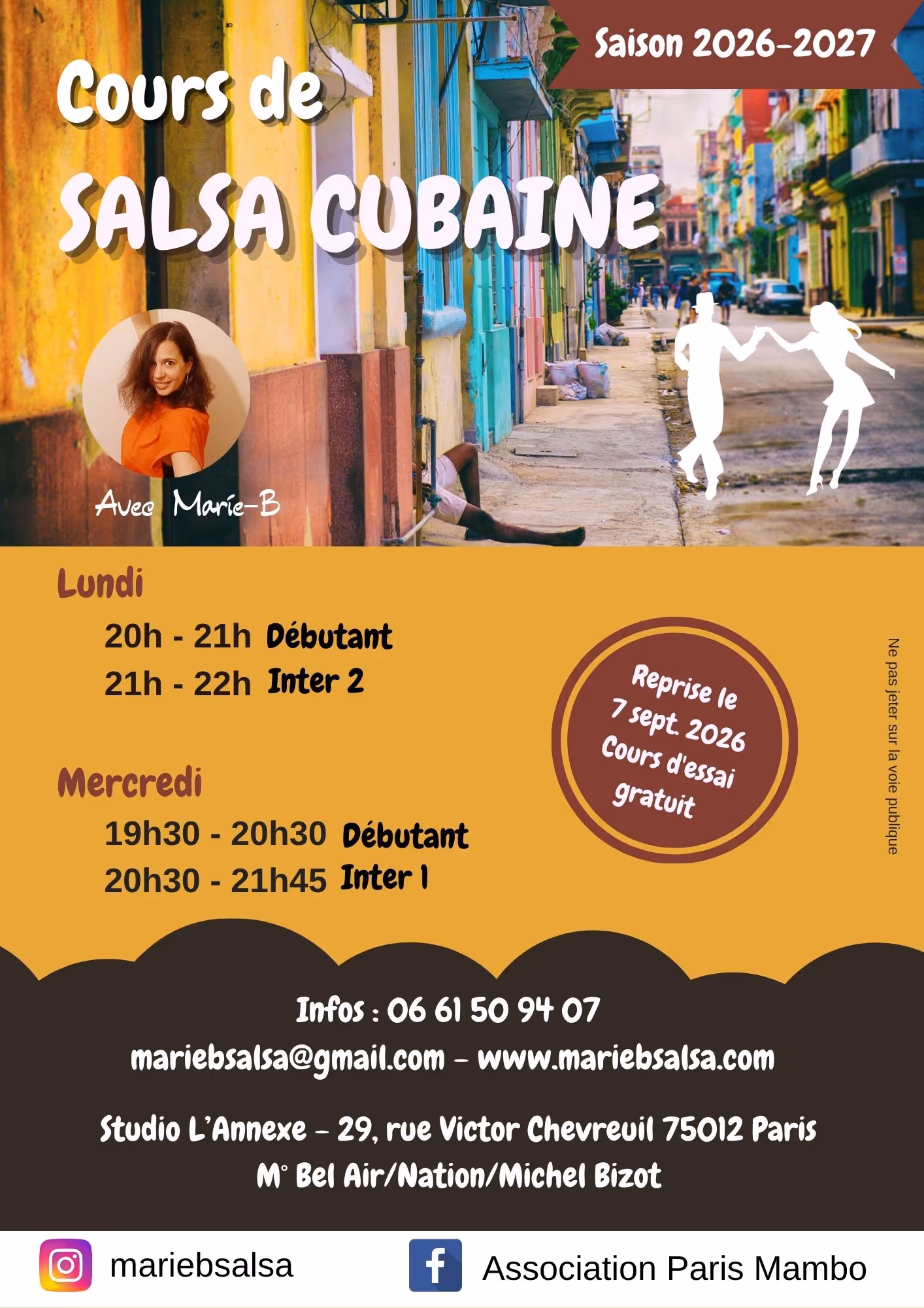 Affiche Salsa cubaine — Marie B.