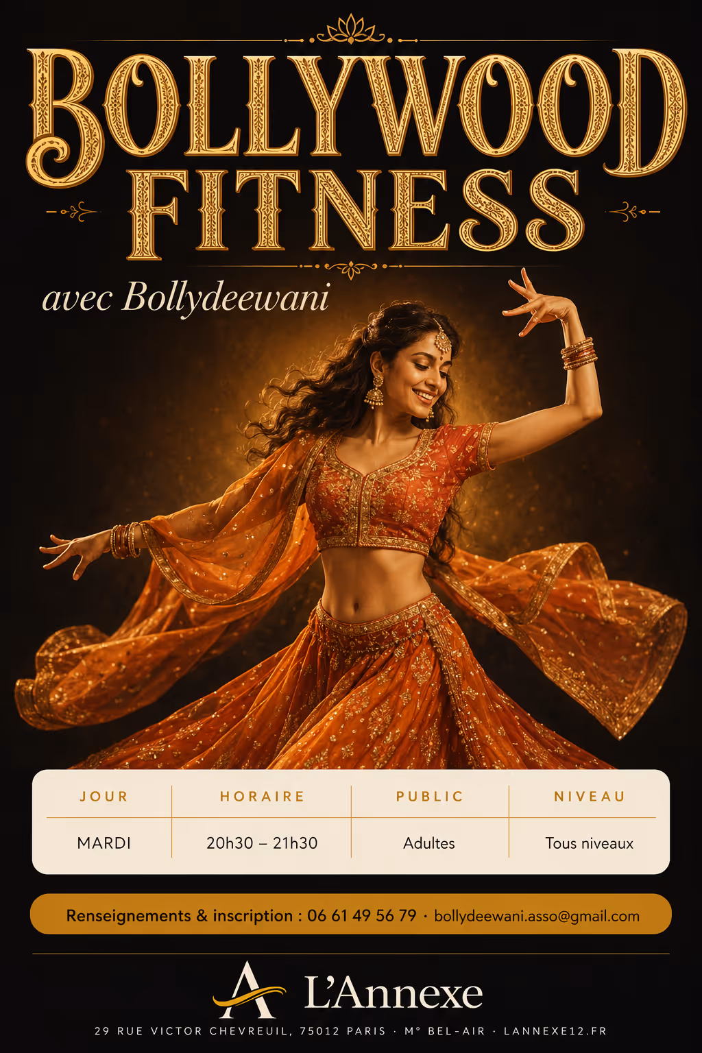Affiche Bollywood Fitness — Bollydeewani