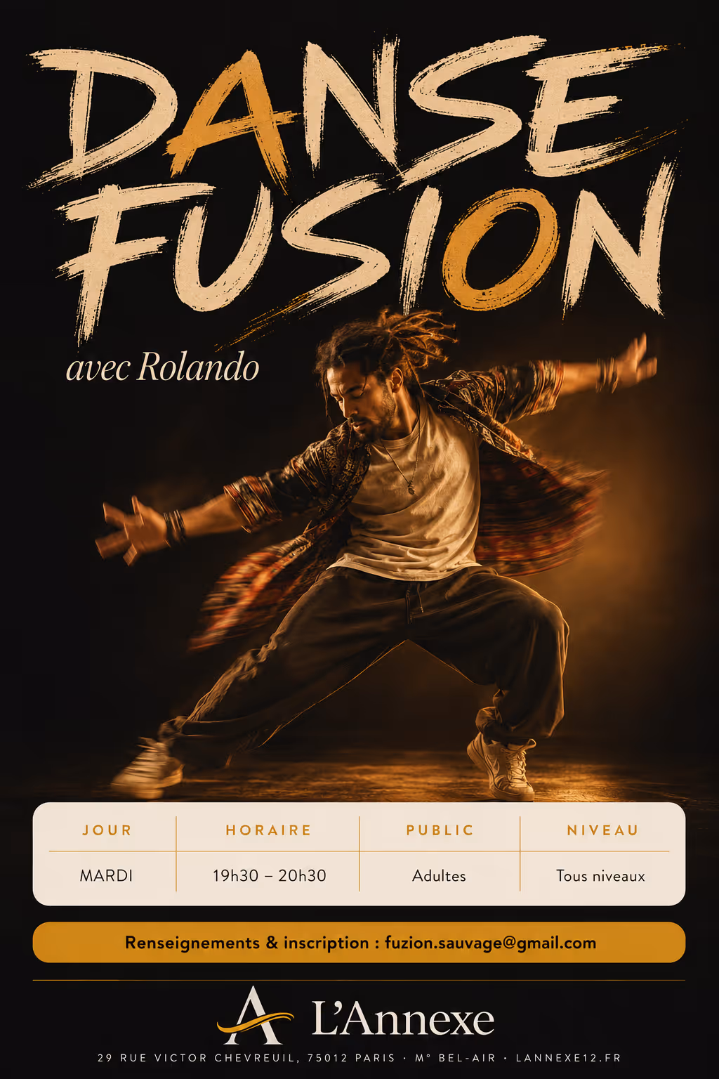 Affiche Danse fusion — Rolando