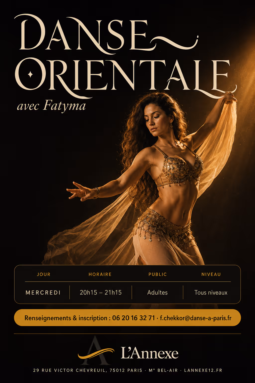 Affiche Danse Orientale — Fatyma