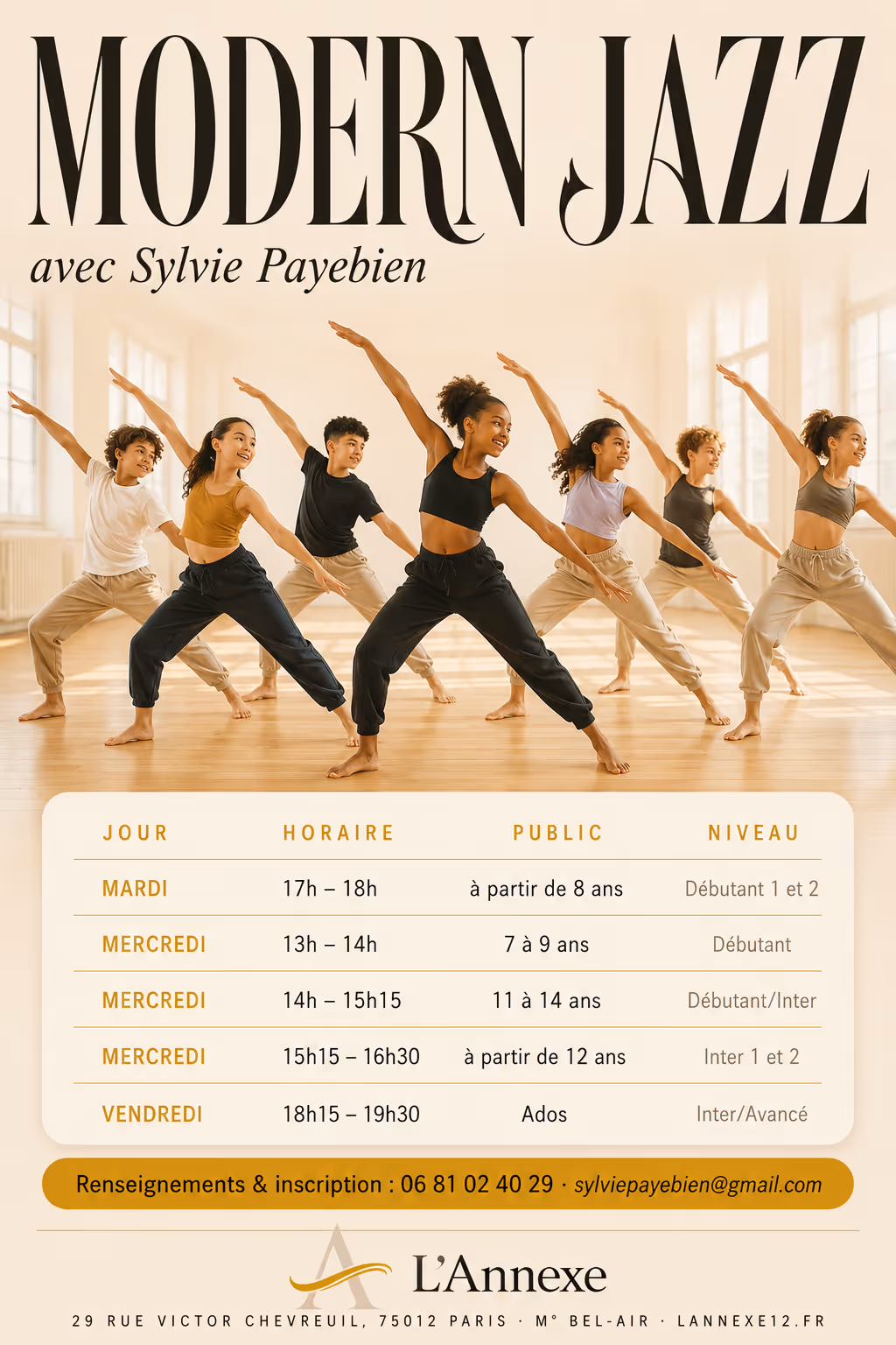 Affiche Modern jazz — Sylvie Payebien