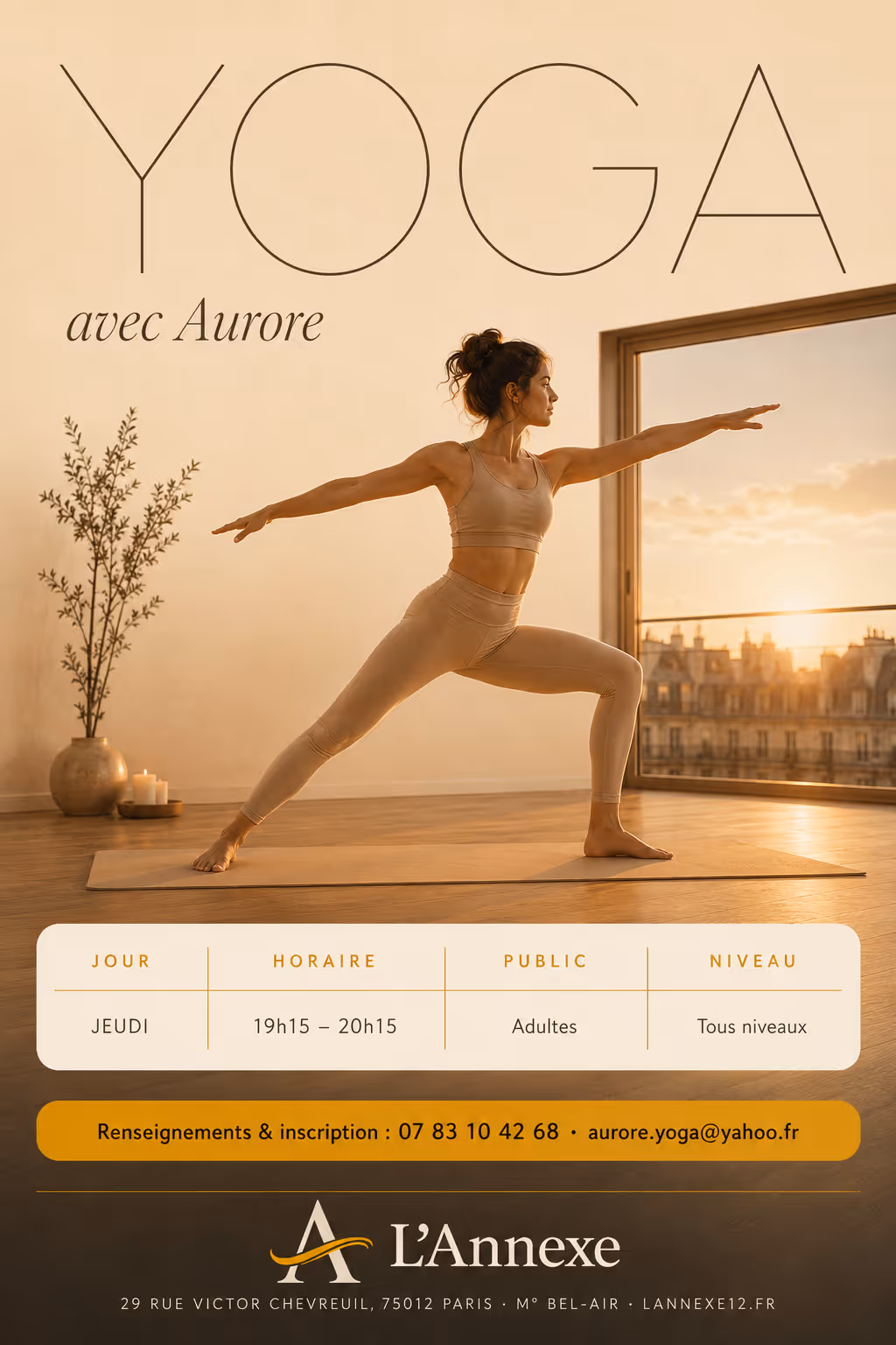 Affiche Yoga — Aurore