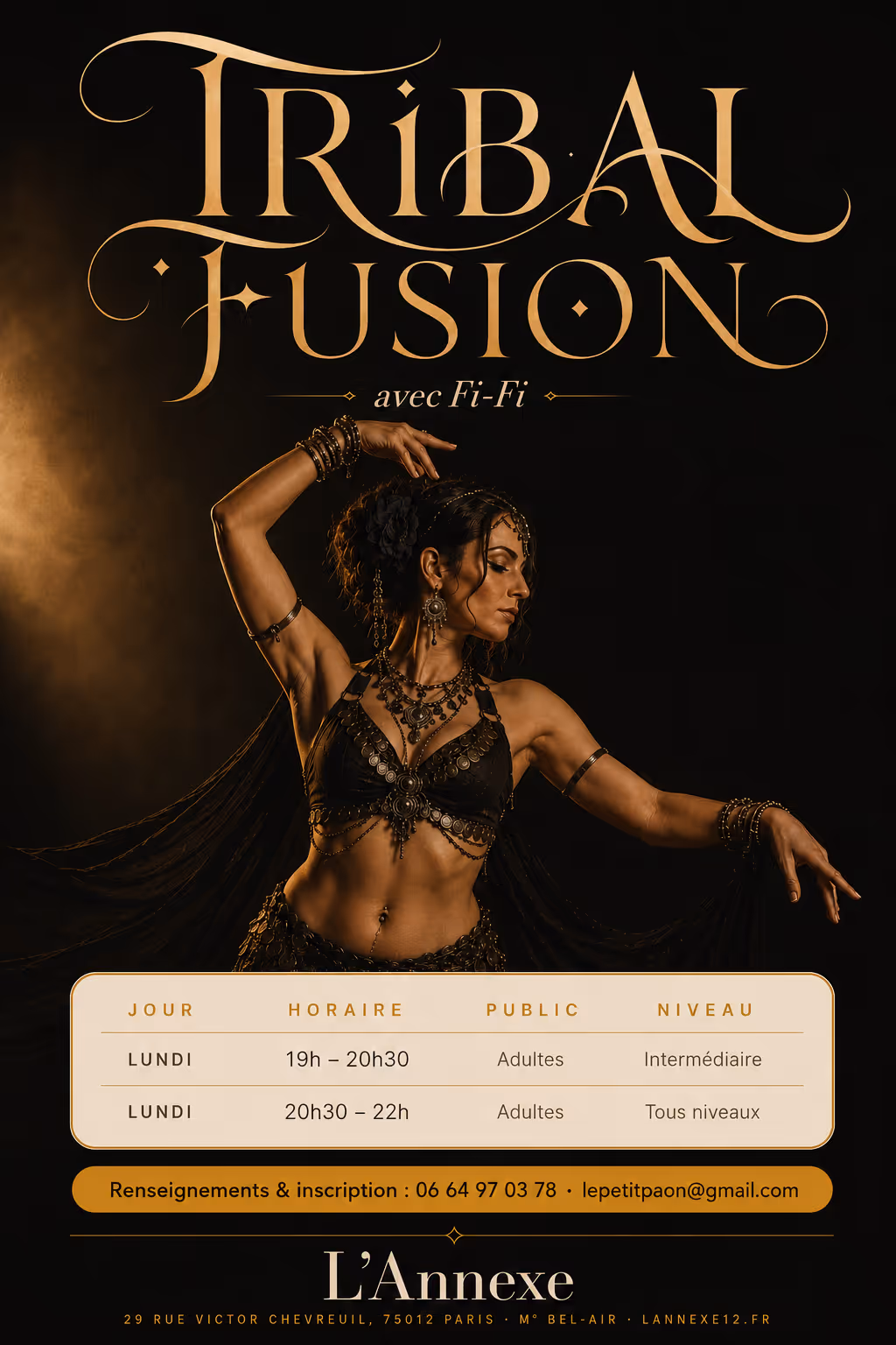 Affiche Tribal fusion — Fi-Fi